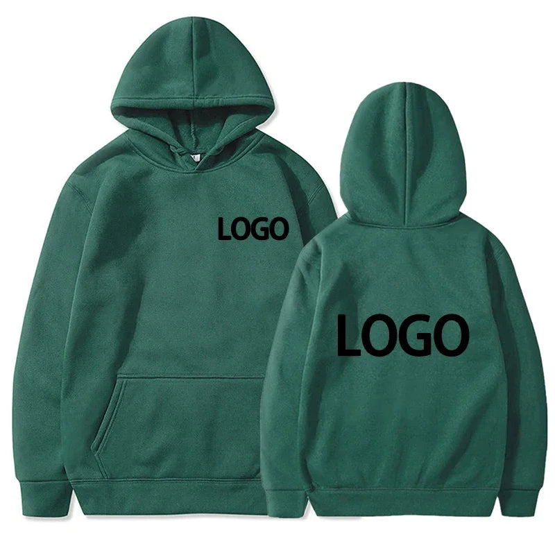 Customized Printing Men's and Women's Hoodies, Loose Casual Clothing, Fashionable Long Sleeved Hooded Pullover, 2025