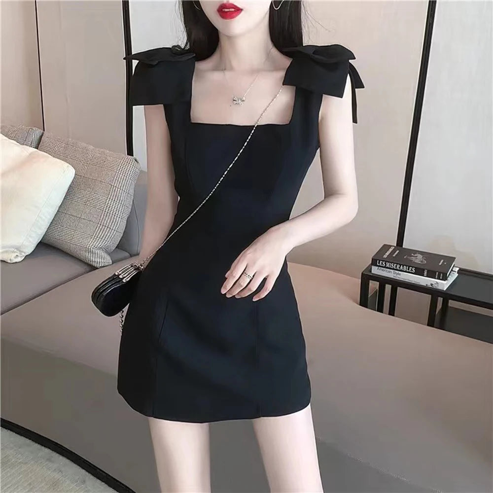 Vintage French Style Women's Sleeveless One-Piece Party Dress Spaghetti Straps Elegant Gown for Special Occasions Fashionable