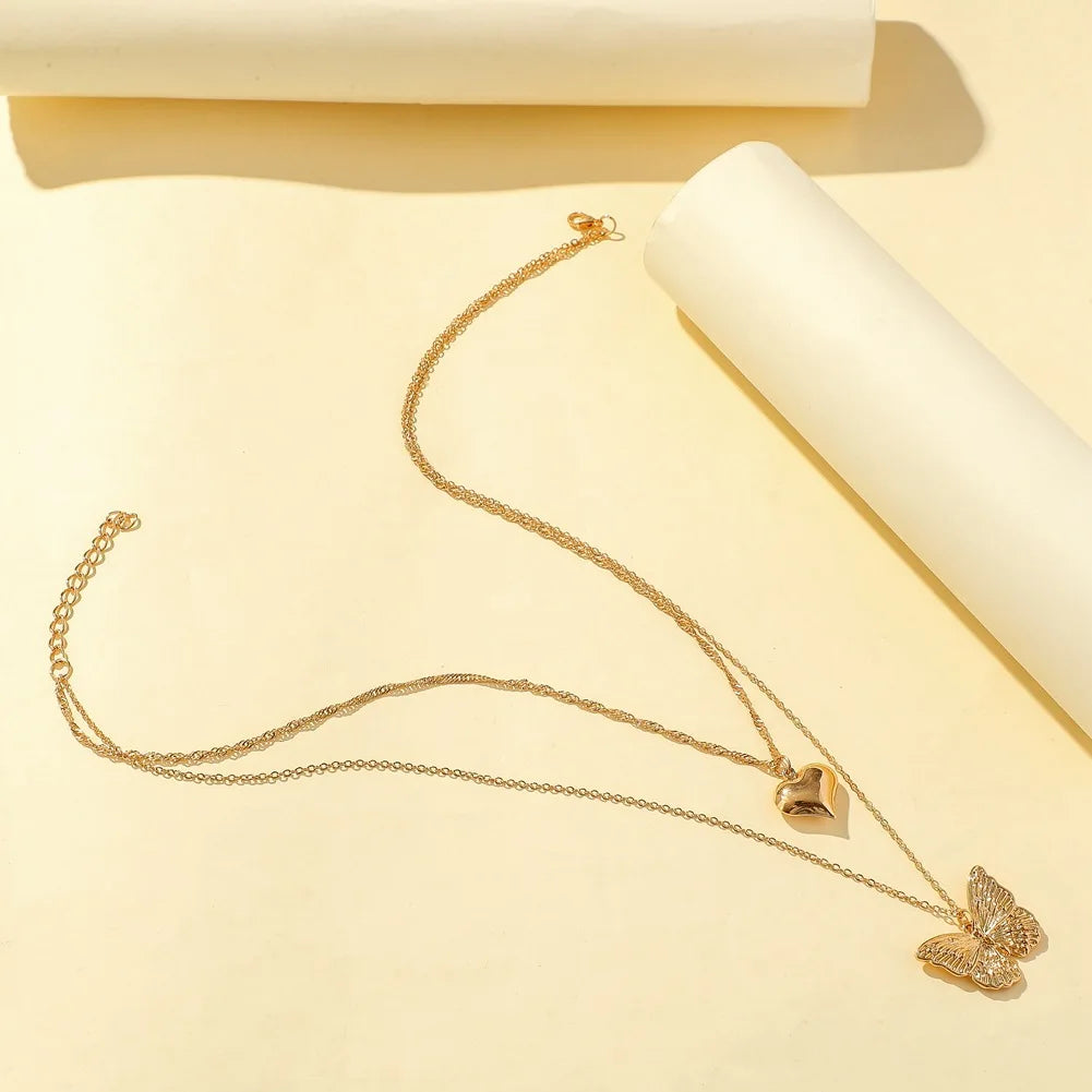 Luxurious Square Pink Zircon Pendant Necklace For Women Fashionable Personalized Daily Accessory Party Jewelry Birthday Gifts