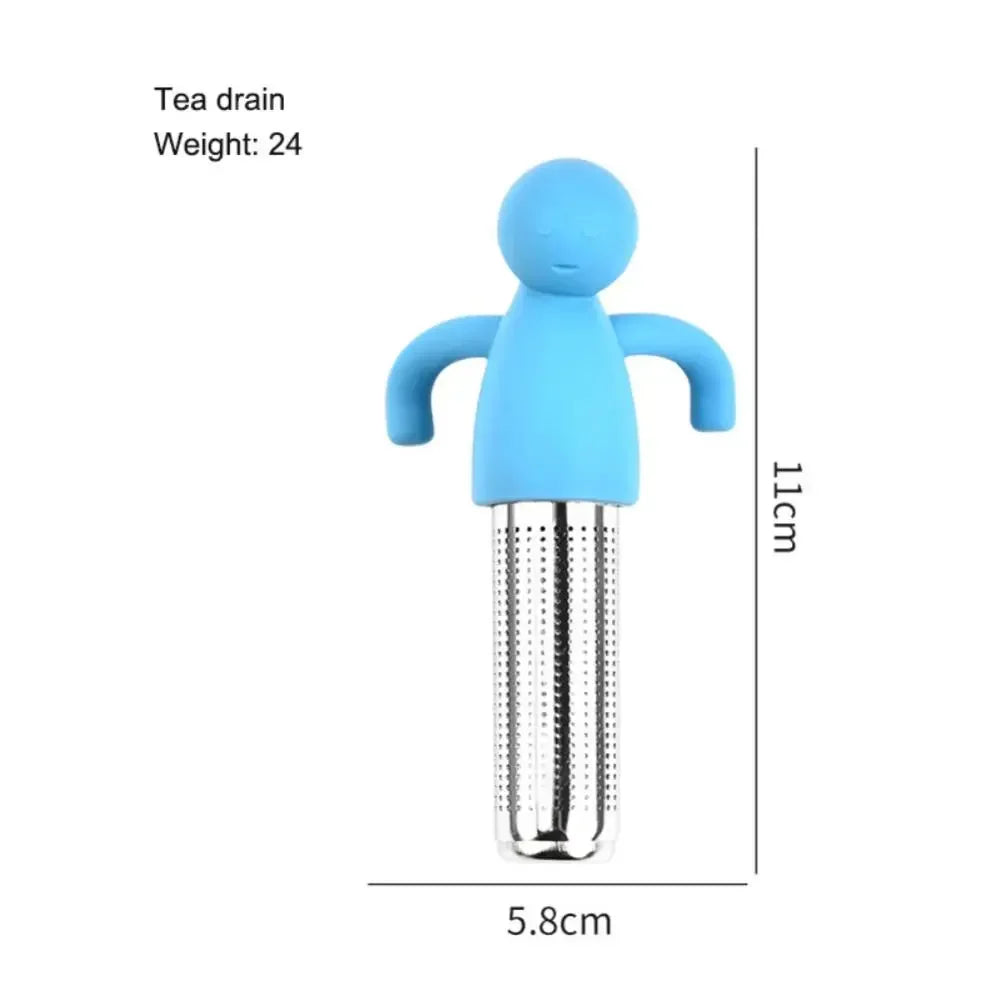 Stainless Steel Tea Infuser Kitchen Accessory Household Use Reusable Metal Makeup Brushes Massage Kitchen Dining Bar Garden