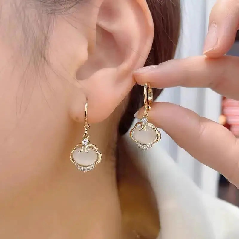 925 Silver Needle Blue Purple Butterfly Long Tassel Earrings For Women Jewelry 2025 Trending New Korean Crystal Drop Earrings