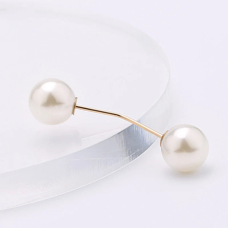 Lapel Pin Women Simulated-Pearl Pendant Pins Crystal Rhinestone Brooch For Woman Scarf Buckle Clips Hat Clothes Multipurpose Pin