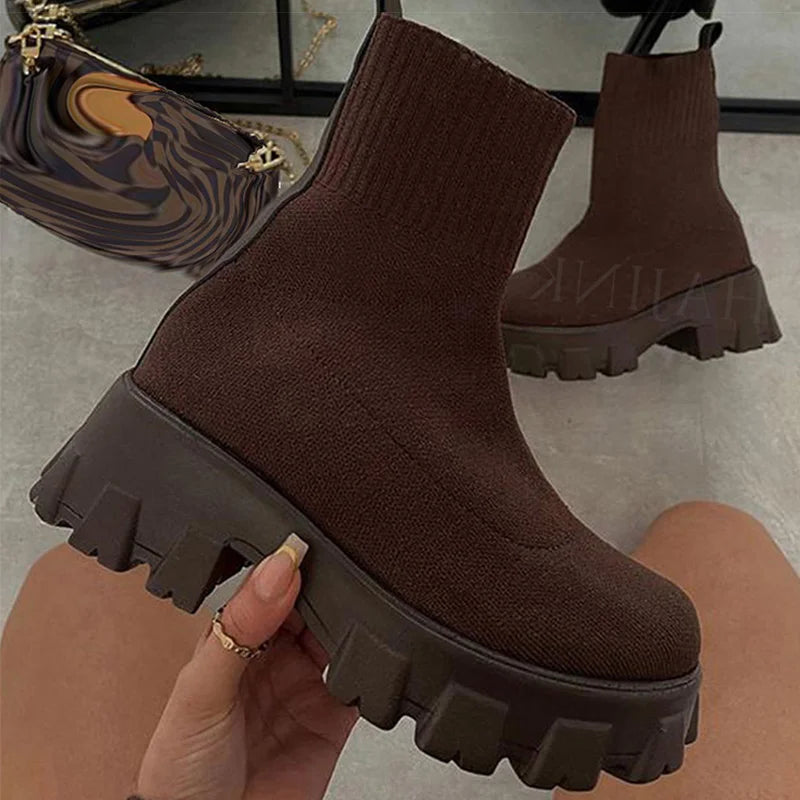 Women's Sneaker Fashion Platform Sneakers For Women's Sports Shoes With Heels Casual Zapatillas Mujer White Shoes Woman Footwear