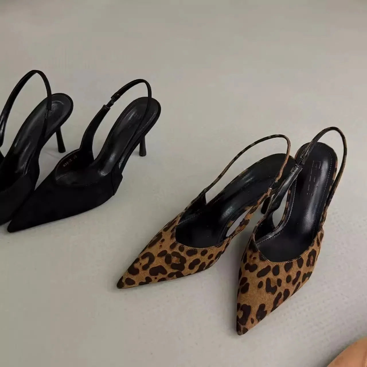 Women High Heels 2025 Summer New Fashion Pointed Toed Pumps Female Stiletto Slingback Shallow Weddings Bridal Shoes Zapatos