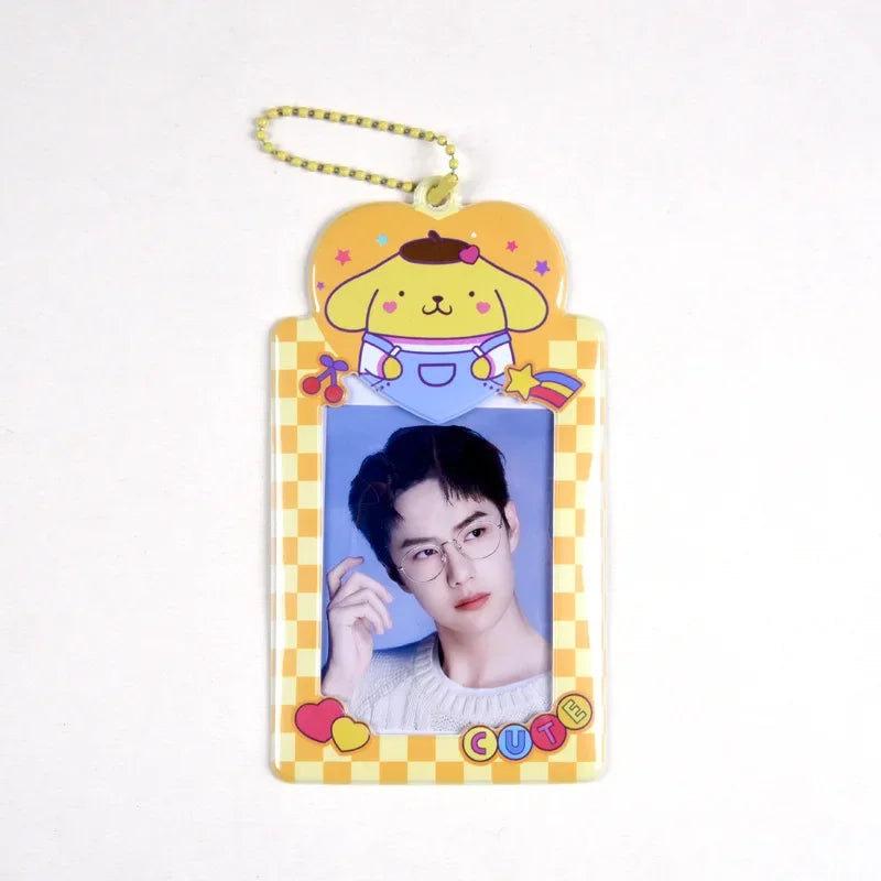 Sanrios Card Bag Cute Anime Figure Cinnamoroll Kuromi Id Bus Card Storage Case Holder Melody Pochacco Students Card Sleeve Gift
