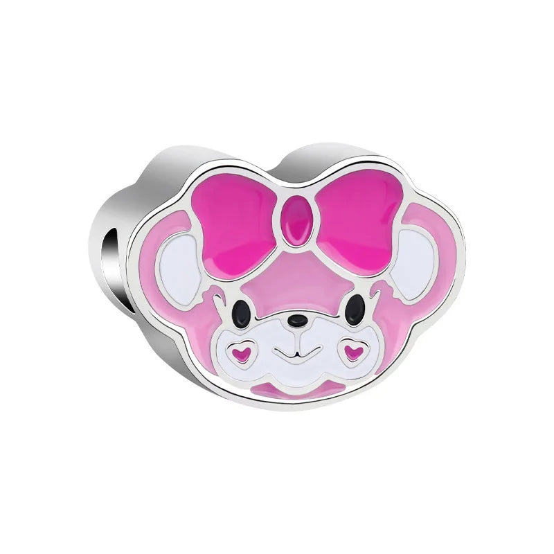 Sanrio Hello Kitty Melody Charming Cartoon Dripping Oil Beads Fit Original Pandora Bracelets Colorful DIY Jewelry Accessories
