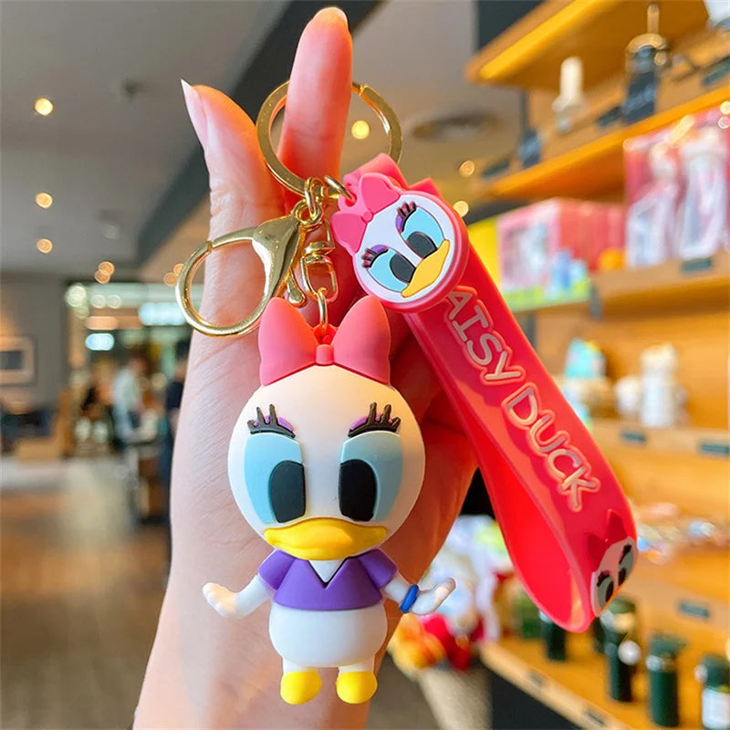 New Kawaii Anime Disney Keychain Toy Story Personalized Variety of Cartoon Doll Keyring Key Chain Car Pendant Kids Toys Gifts