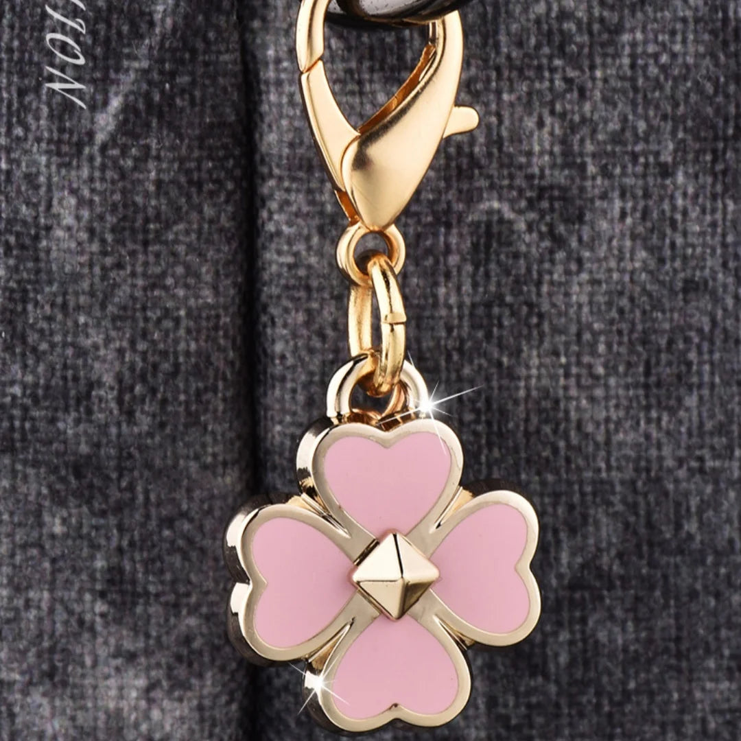 Fashion Bear Cherry Letter C Flower Keychains For Women Metal Y2K Exquisite Bag Pendant Car Key Ring Jewelry Gift Accessories