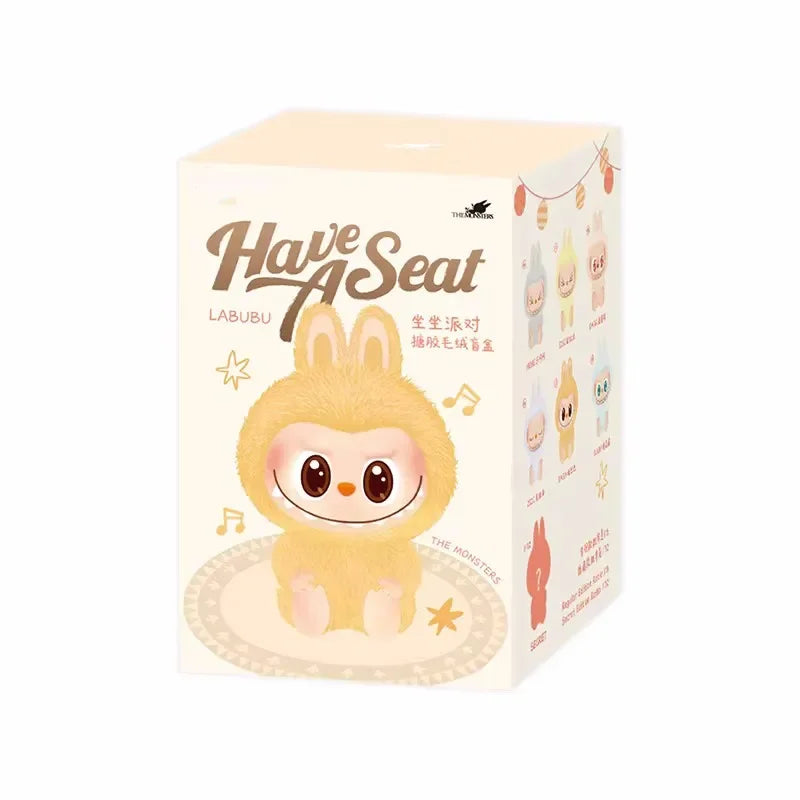 POP MART LABUBU The Monsters Have A Seat Series Vinyl Plush Pendant Keychain Blind Box Toys Mystery Box Mistery Action Figure