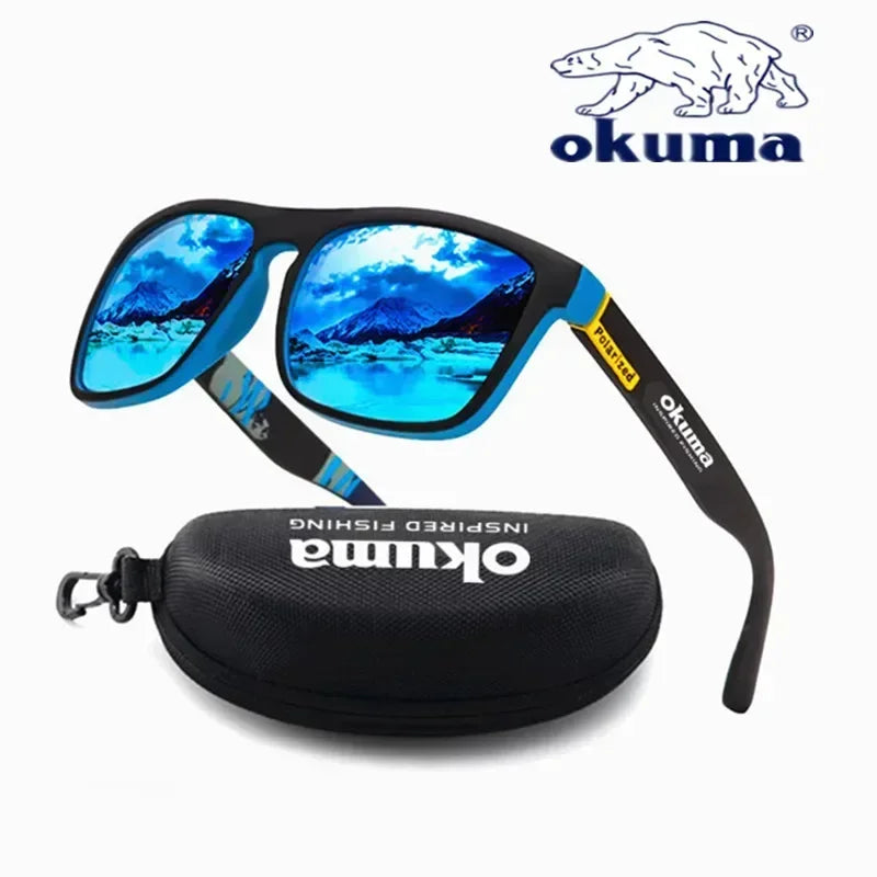 Okuma 偏光サングラス UV400 男女兼用 アウトドア 狩猟 釣り 運転 自転車 サングラス オプションボックス