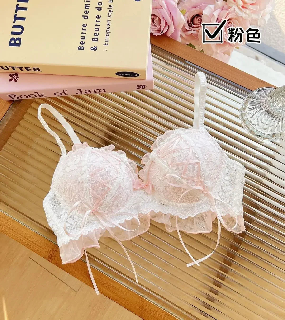 Japanese Style Lolita Princess Wind Lace Lace Lingerie Design for Girls Push-up Bra Women Underwear Push Up Bra