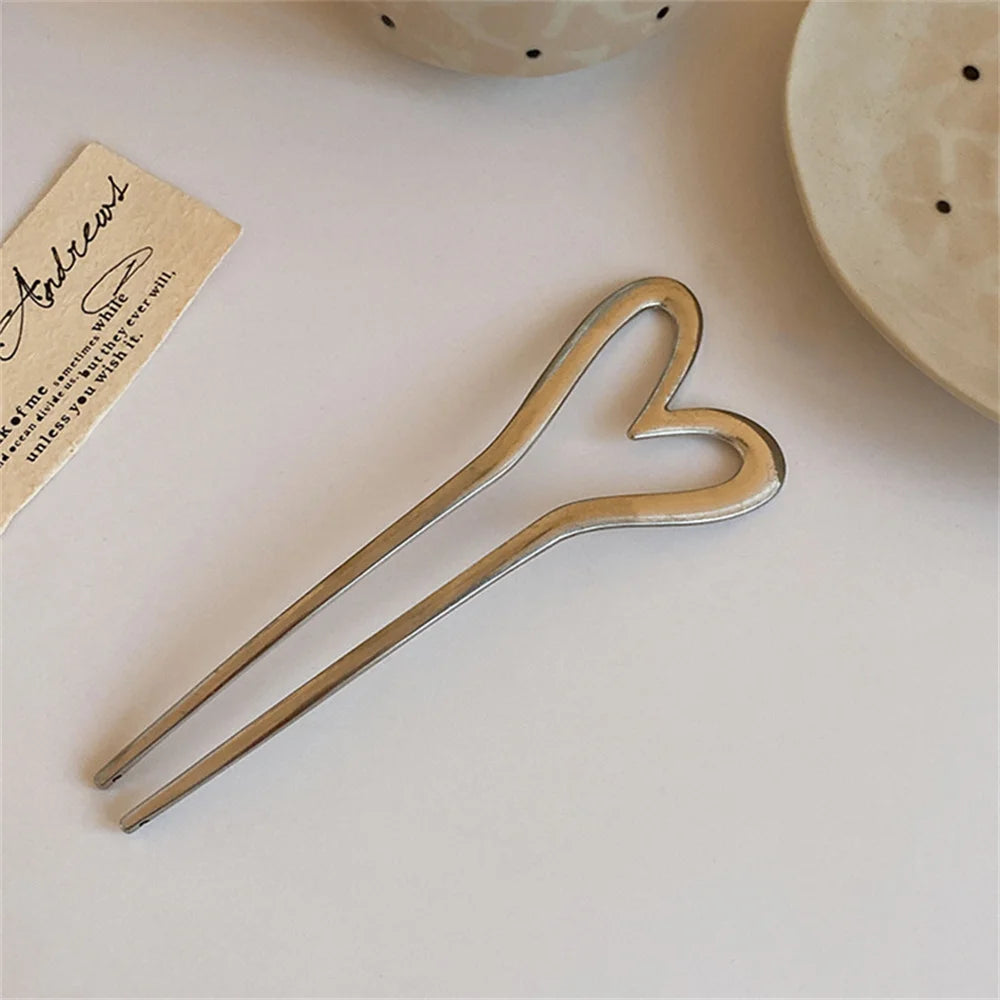 New Simple U Shaped Hairpin Metal Hair Sticks U French Hair Clips Pins Fashionable Hair Jewelry Accessories for Women Wholesale