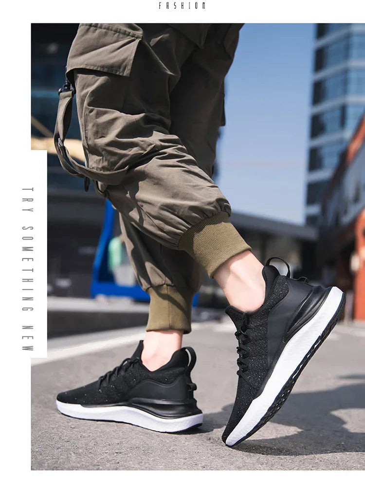 Sneakers for Men 2025 New Flying Woven Men's Casual Shoes Korean Style Trendy Fashion Sports Shoes Men Sneakers