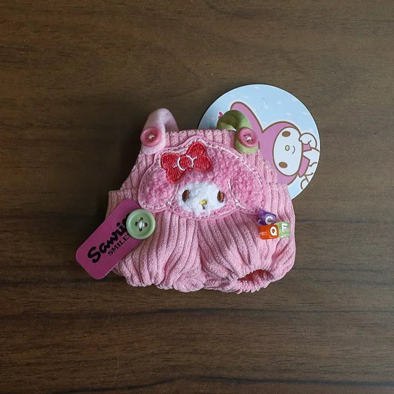 New Hot V1 V2 Labubu Hellokitty Kuromi Clothes Pendant Have A Seat Labubu Clothes Change Cotton Doll Fashion Outfit Accessories