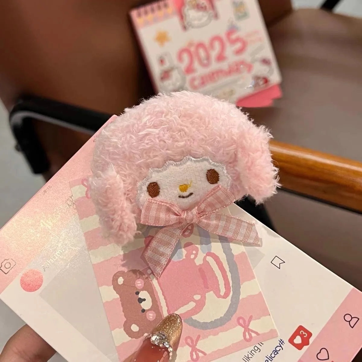 Anime Cartoon My Sweet Piano Hairpin Kawaii Melody Soft Hair Clip Pink Series Headwear Girls Hair Accessories Toy Gift
