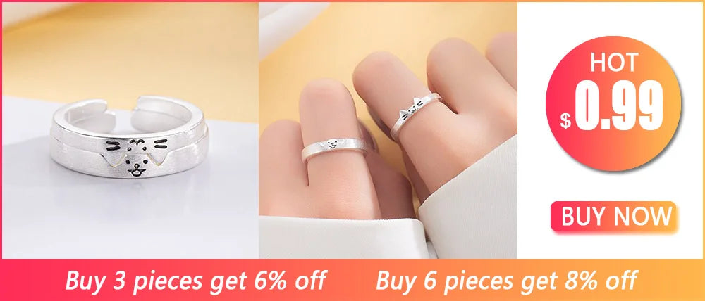 XIYANIKE Silver Color Irregular Hollow Opening Rings for Women Couple Fashion Simple Geometric Party Jewelry Gifts