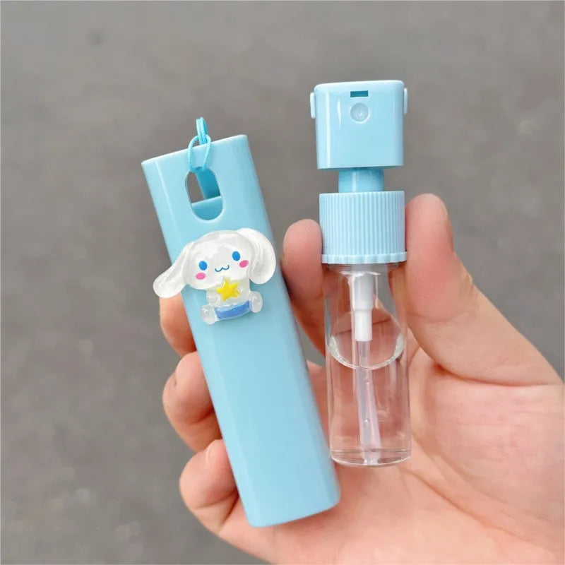Kuromi Sanrio Spray Bottle Cartoon Anime Cinnamoroll Student Travel Portable Cosmetics My Melody Perfume Alcohol Press Bottled
