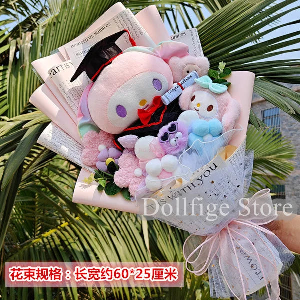 Sanrio Star Kirby Plush Cartoon Doll Bouquet Kirby Stuffed Doll Friend Graduation Birthday Valentine'S Day Photo Creative Gift