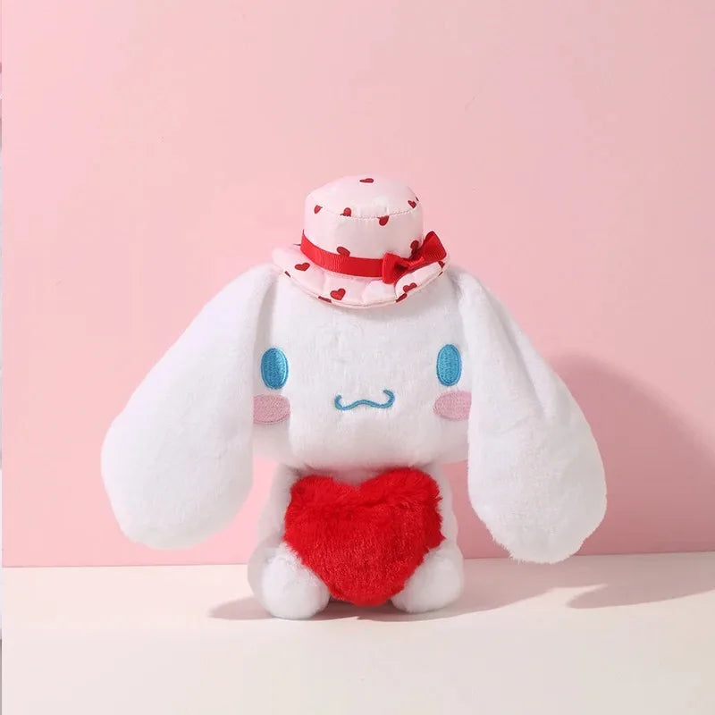 Kawaii Anime Sanrioed Hello Kitty Kuromi Cinnamoroll Plush Dolls Room Ornaments Pillow Toy Girl Children Birthday Valentine Gift