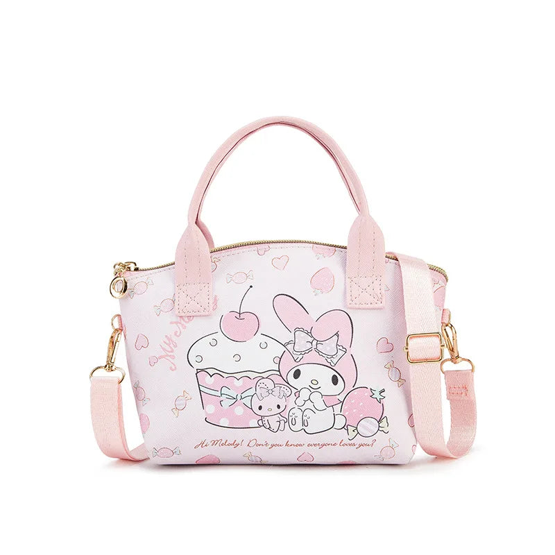 2025 New Sanrio Hello Kitty Cinnamoroll My Melody Kids Cartoon Crossbody Handbag Cute Wallet Purse