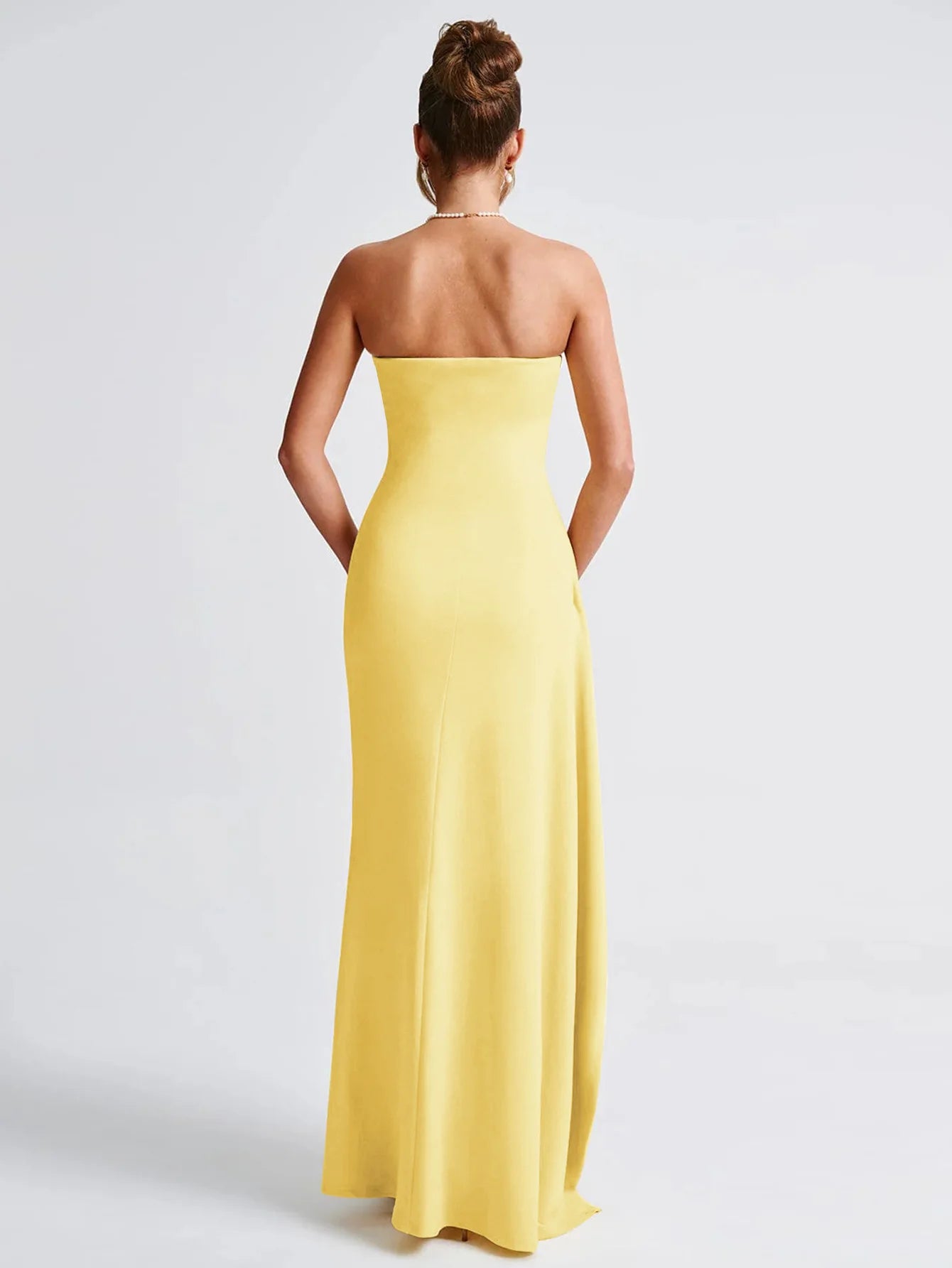 Giyu Sexy Club Evening Party Dresses Women 2025 Summer Slash Neck Backless Ruffles Split Maxi Long Dress Elegant Bodycon Robe