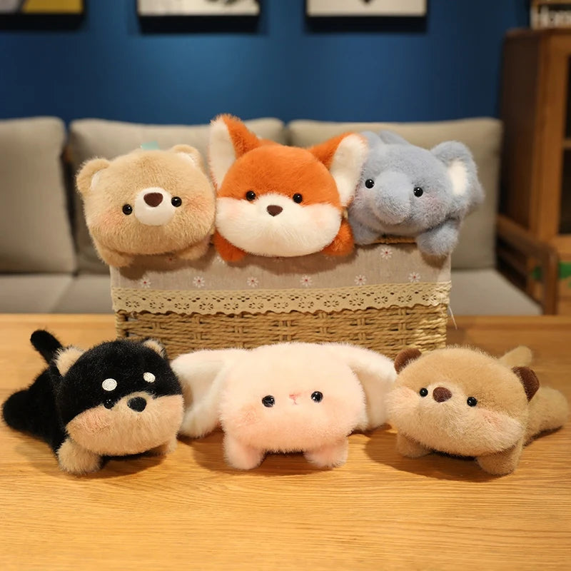 Animals Plush Toys Cute Frog/Duck/Cow/Horse Dolls Soft Birthday Gift For Girls And Children Accompany Appease Stuffed Dolls
