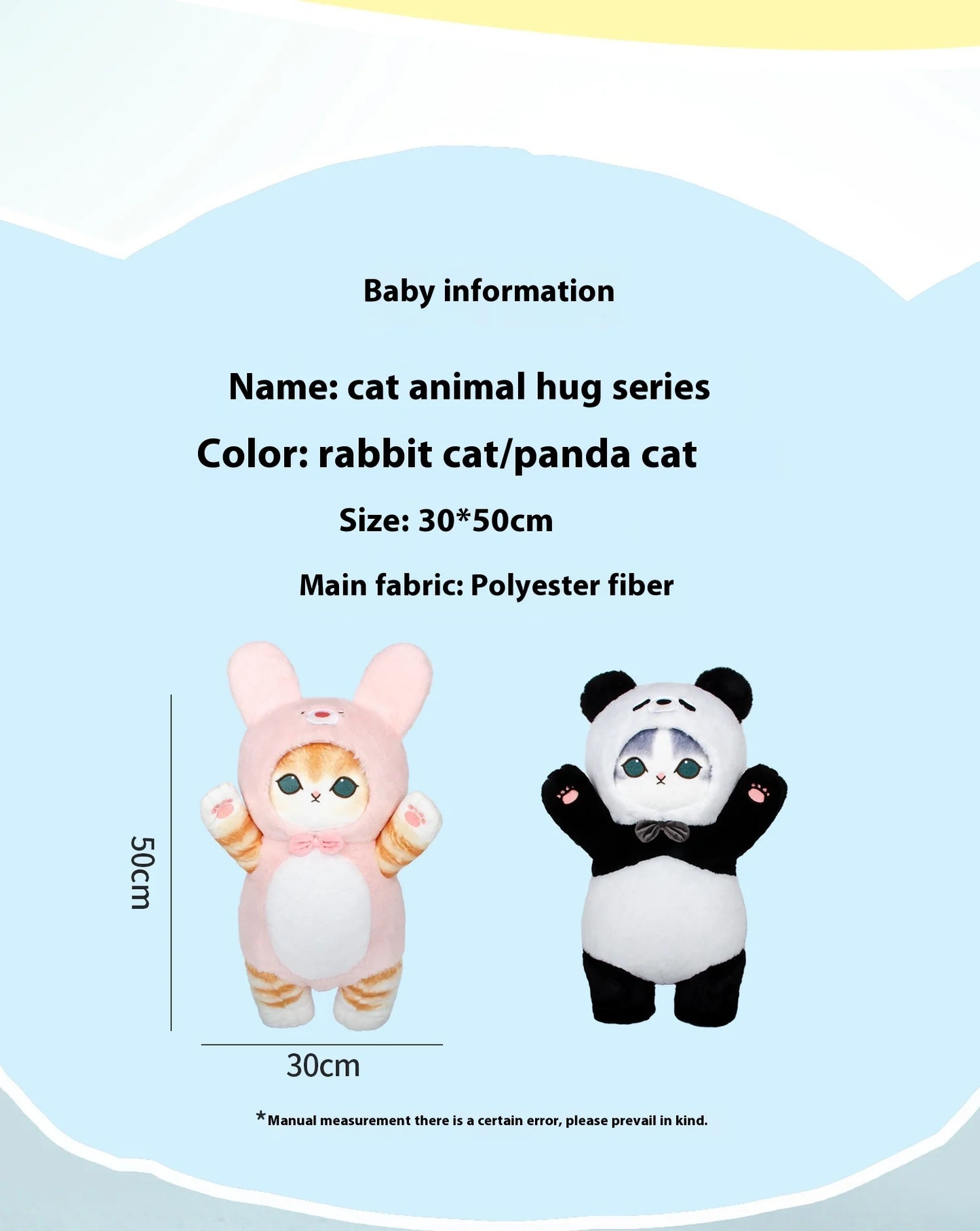 Genuine Mofusand Shark Cat Cute Panda Bunny Plush Toy Cartoon Pillow Hug Pillow Room Decoration Birthday Present Kawaii Gift