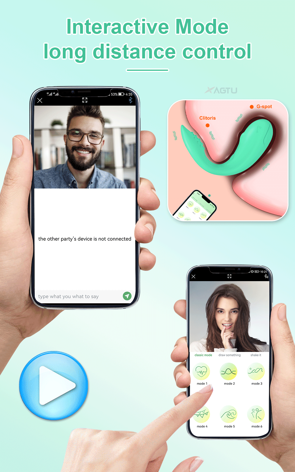Powerful APP Bluetooth Vibrator for Women Panties with 2 Motors G Spot Dildo Massager Vibrating Love Egg Sex Toys for Adults