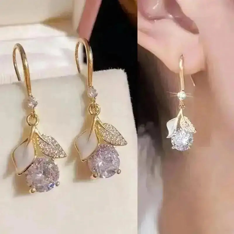 925 Silver Needle Korean Fashion Tassel Pearl Earrings For Women Jewelry 2025 Trending New Vintage Women's Pearl Drop Earrings