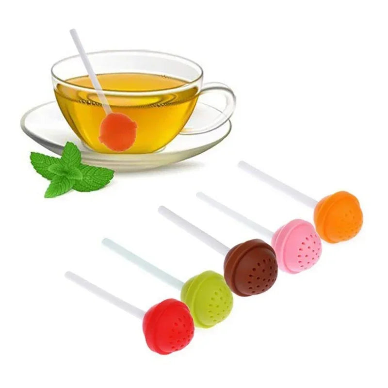 Stainless Steel Tea Infuser Kitchen Accessory Household Use Reusable Metal Makeup Brushes Massage Kitchen Dining Bar Garden