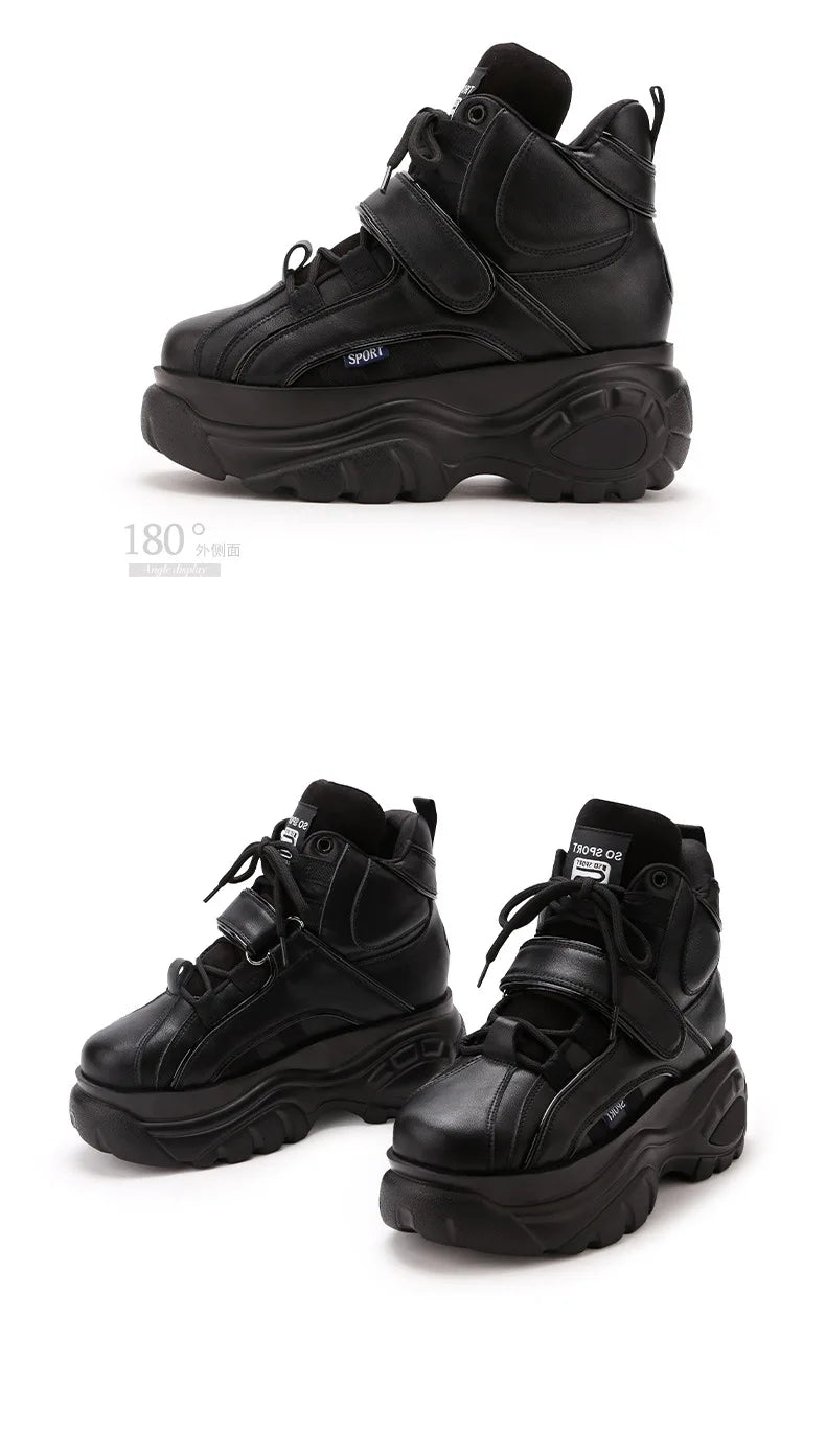 Sneakers Women Heel Platform New 2023 Pumps Sneakers Female Heels Wedges Chunky Shoes for Women Luxury High Quality Women Shoes