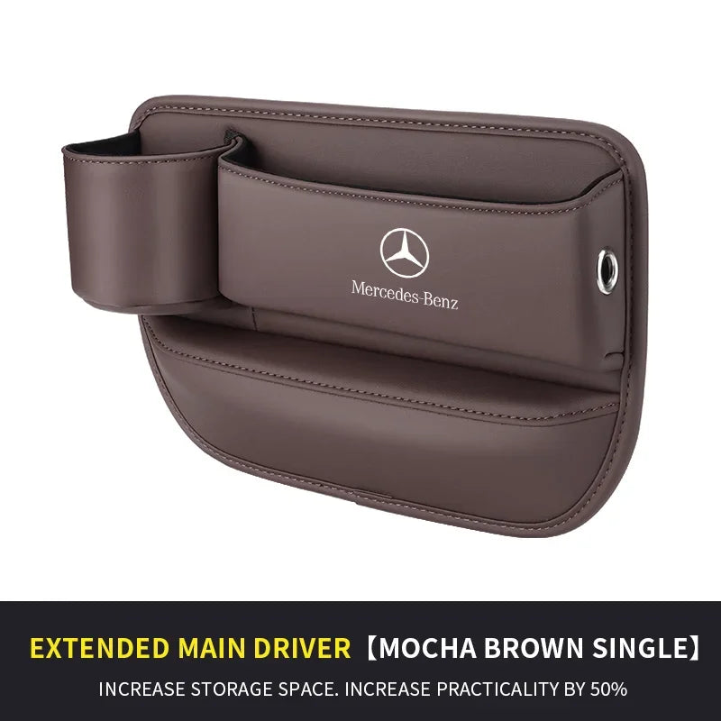 For Mercedes-Benz A B C E S V R-Class A45 C43 CLA GLA GLB GLC SLK SL Car Seat Gap Multifunction Storage Box Seat Gap Cup Holder
