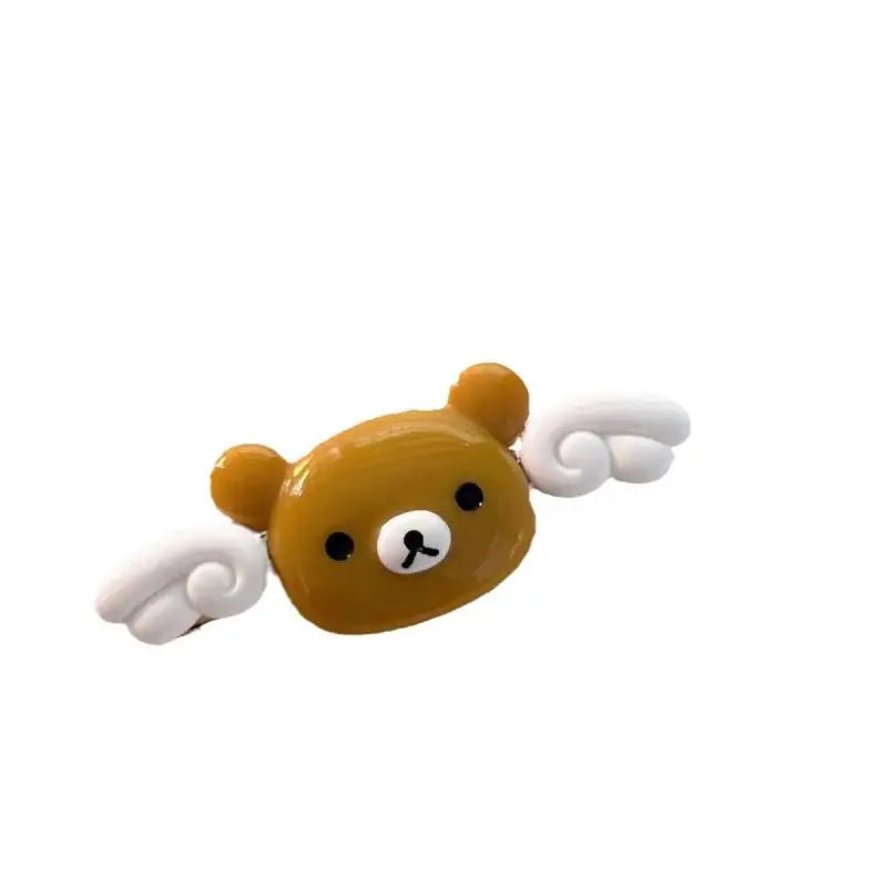 Kawaii Rilakkuma Cartoon Cute Hairpin Sweet Lovely Bangs Side Clip Students Versatile Hair Accessories Girls Birthday Gifts