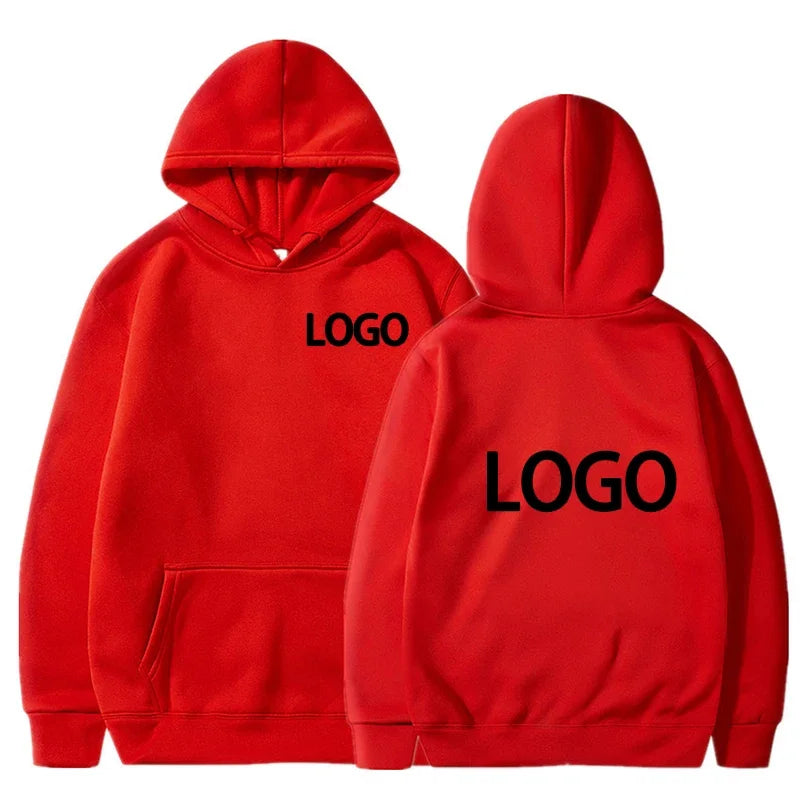 Customized Printing Men's and Women's Hoodies, Loose Casual Clothing, Fashionable Long Sleeved Hooded Pullover, 2025