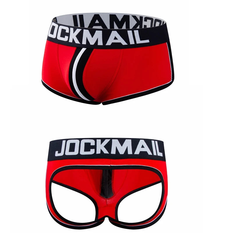 Men's Panties Jockstraps Men Underwear Gay Thong Man Boxer Shorts Underpants Slip Sexy Cotton Pouch Cuecas Gay Thongs G String