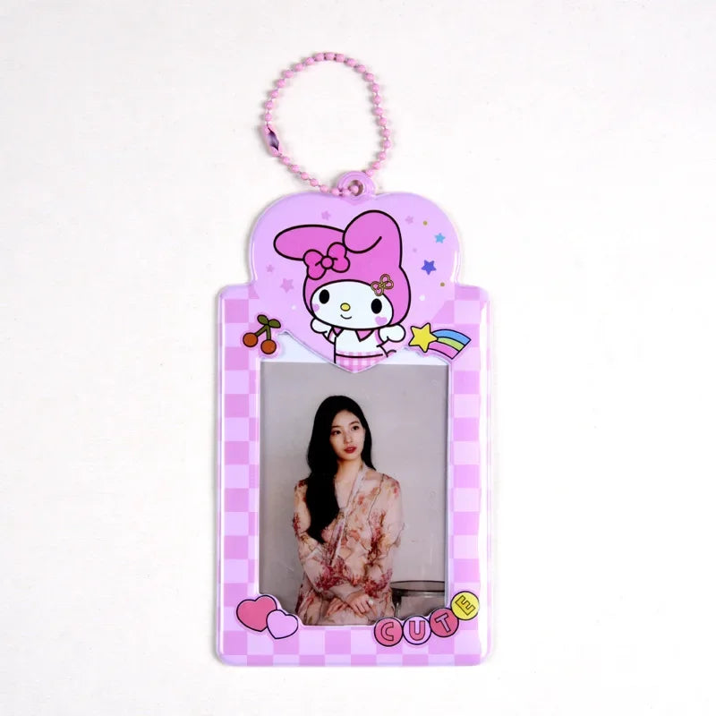 Sanrios Card Bag Cute Anime Figure Cinnamoroll Kuromi Id Bus Card Storage Case Holder Melody Pochacco Students Card Sleeve Gift