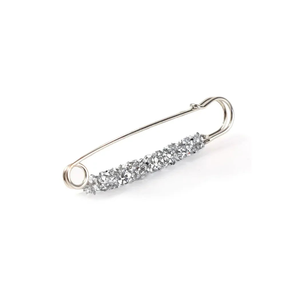 2Pcs Women's Brooch Tighten Waist Brooches for Women Skirt Pants Jeans Adjustable Waist Clip Crystal Pins Clothing Accessories
