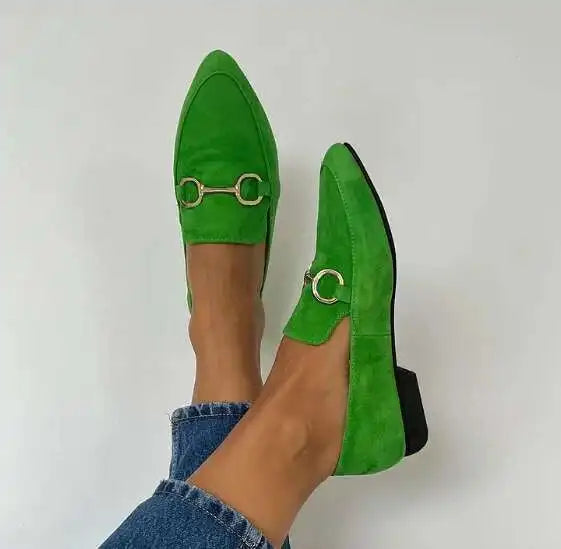 2025 Flat Loafer Shoes For Women Outwear Shoes Low Heels Moccasin Casual Chaussure Femme