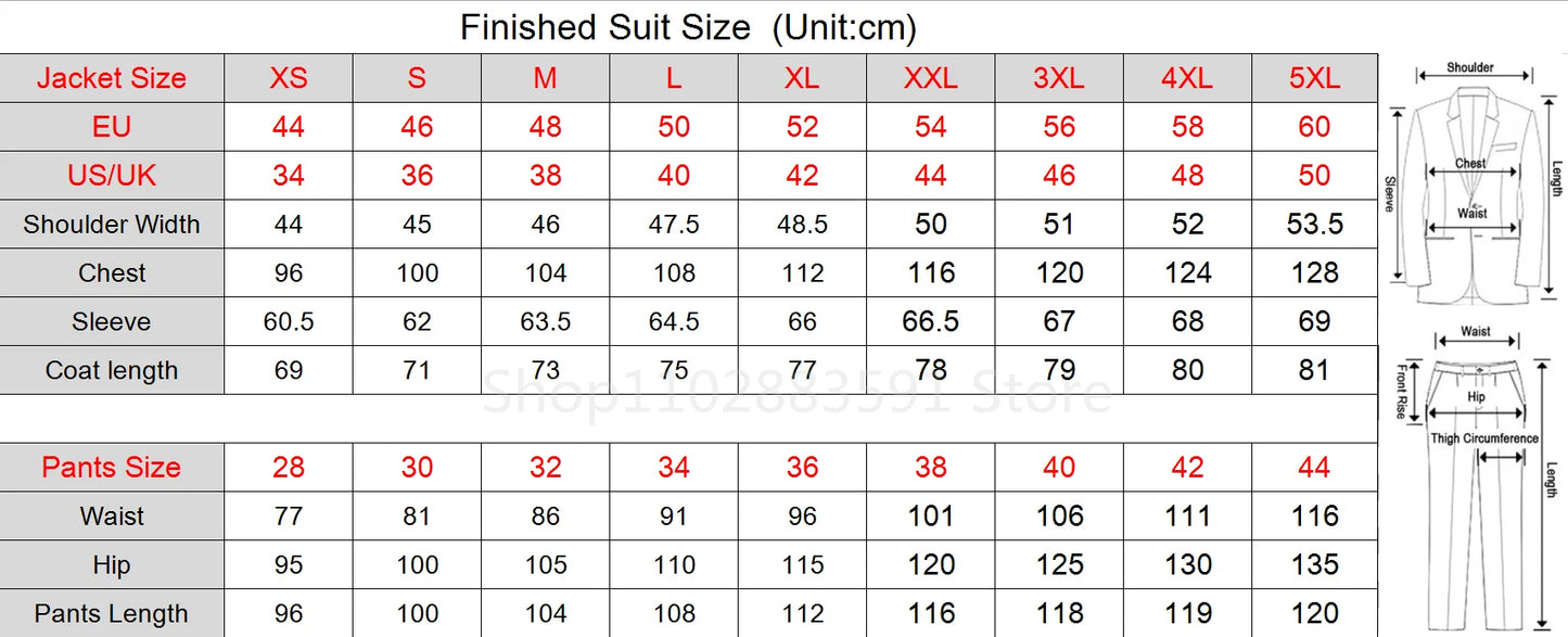 2 Pieces Tuxedo Fashion Blazer Pants Men Suits Double Breasted Buttons Peaked Lapel Formal Party Wedding Groom Tuxedo