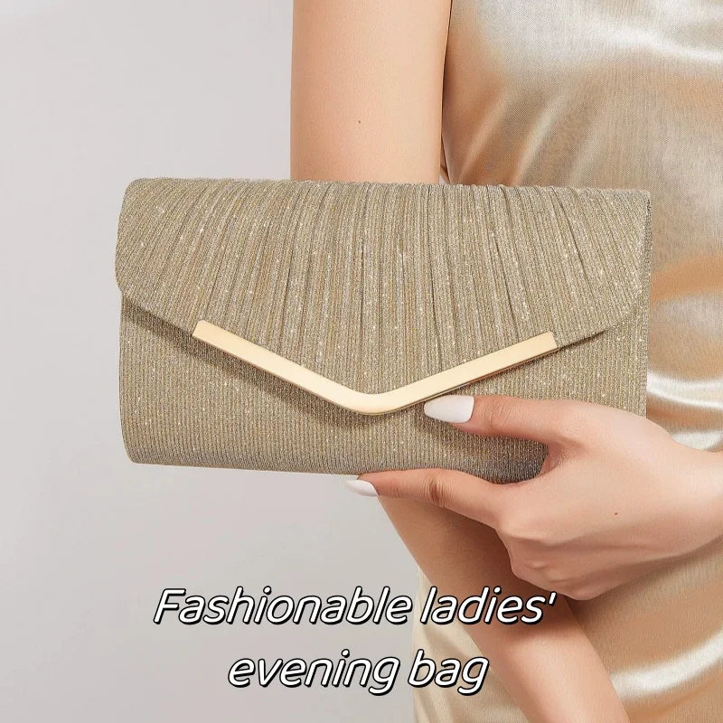 Fashion Elegant Clutch Bag New 2025 Hot Selling Chain Dinner Bag Bride Bridesmaid Lady Handbag Factory Outlet