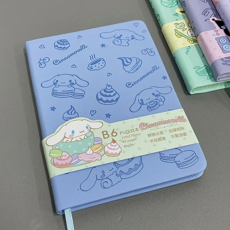 Sanrio Cartoon Notebook Kuromi Pochacco Notebook Anime My Melody Cinnamoroll Stationery Diary Notebook Children's Stationery