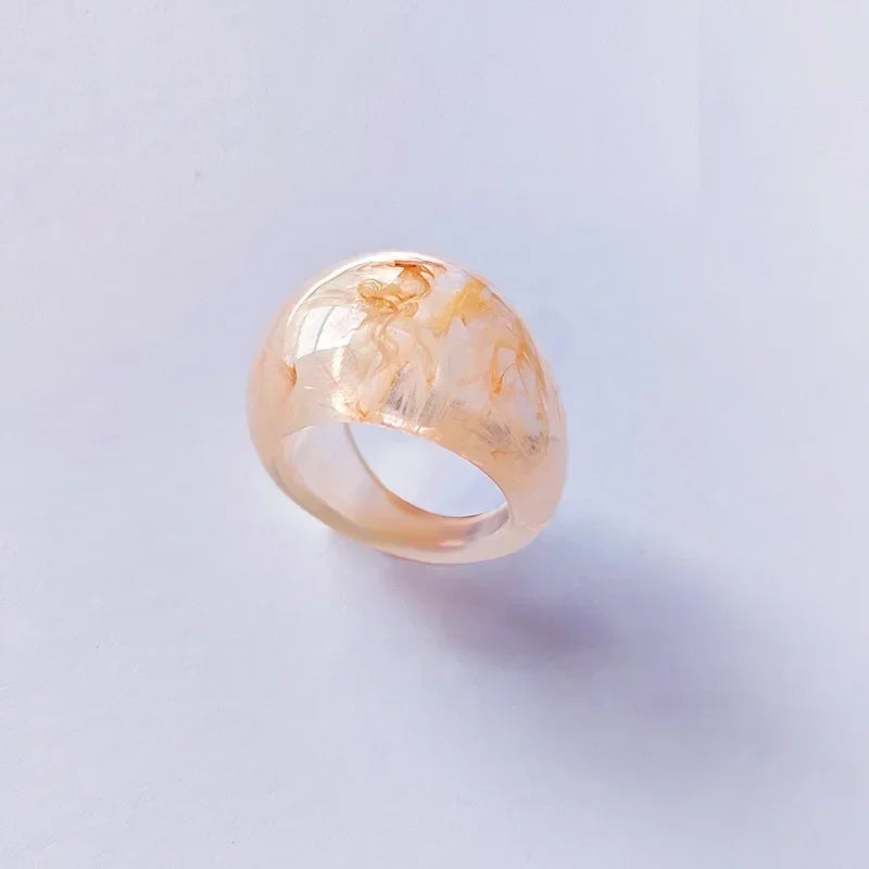 Exaggerated Creative Rings Acrylic Resin Rings for Woman Girls y2k Fashion Jewelry Accessories Party Dress Jewelry mens rings