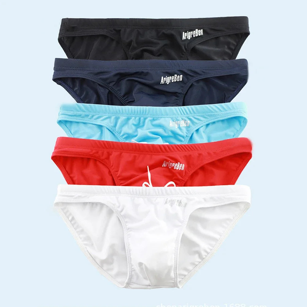 Bikini For Men Big Pouch soft Briefs Sexy Underwear Color Swim Trunks Hombre Quick Dry Breathable Elastic Breathable Underpants