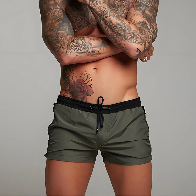 2025 New Mens Swimsuit Sexy Swimwear Men Swimming Shorts Men Briefs Beach Shorts Sports Suits Surf Board Shorts Men Swim Trunks