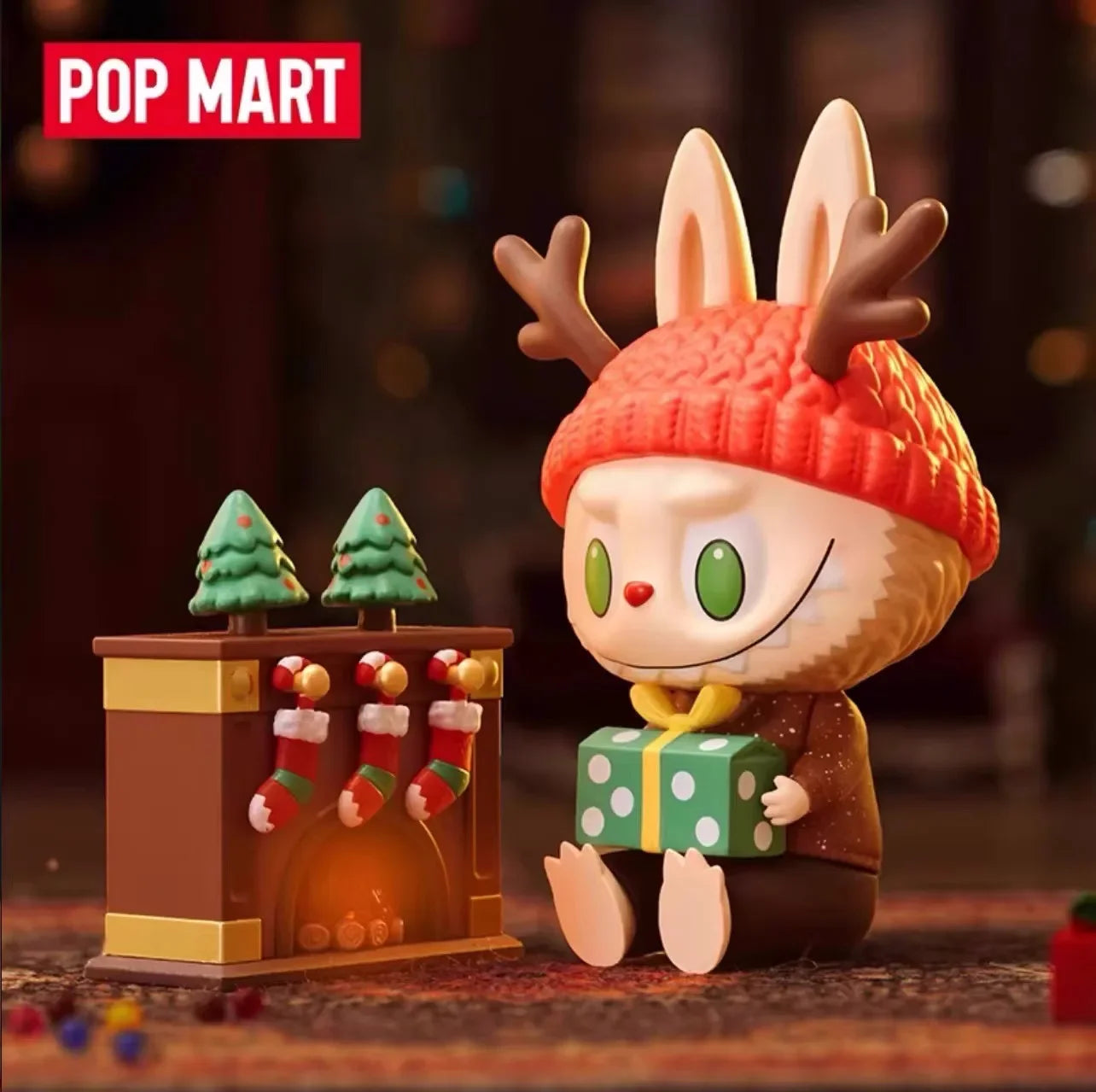 POP MART Labubu The Monsters Let's Christmas Series Mystery Box Guess Bag Toys Doll Cute Anime Figure Desktop Ornaments