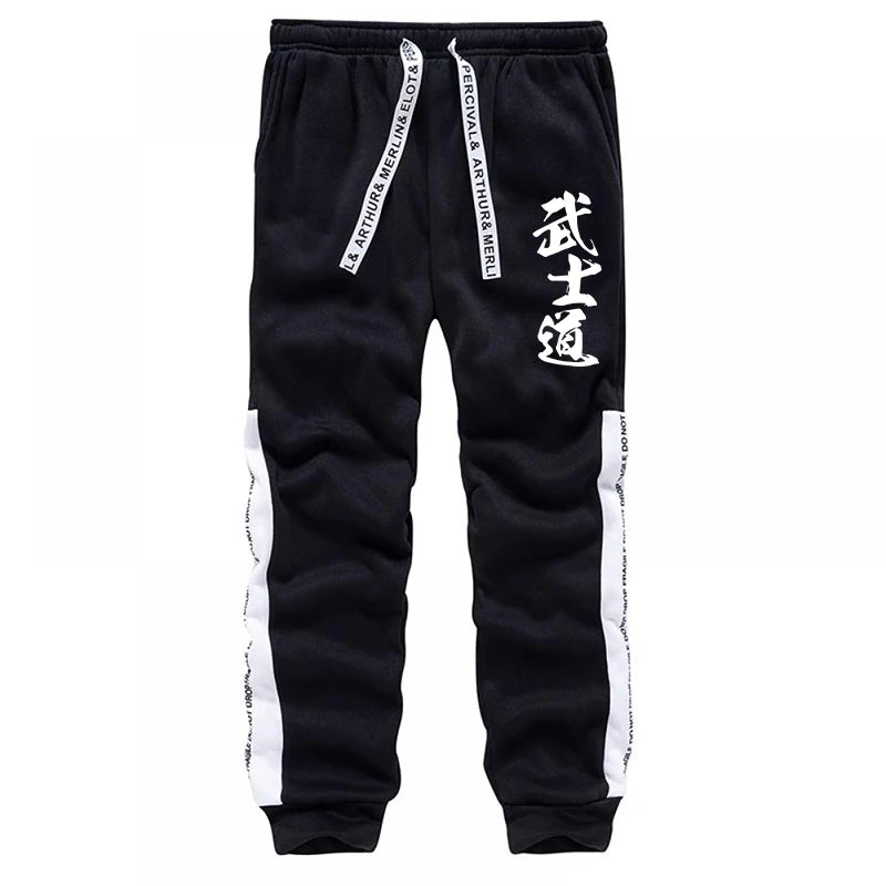 2025 New Arrival Men's Tracksuit 2 Piece Set Japan Bushido Print Hoodies Sweatpants All Season Daily Casual Sporty Jogging Suit