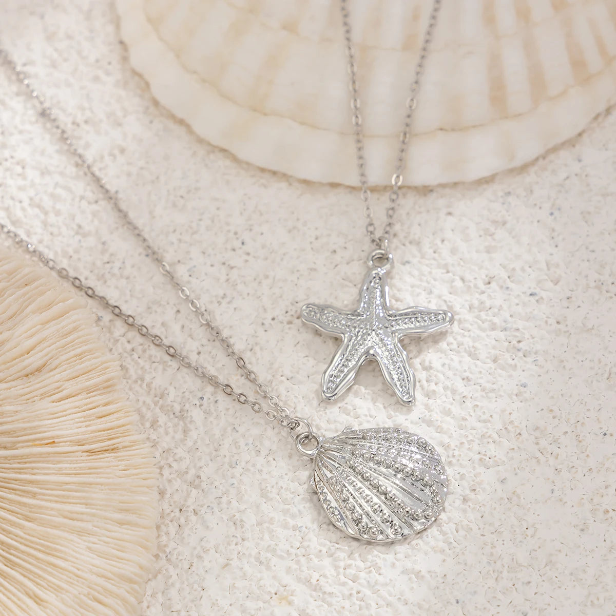 Ingemark Sexy Simple Metal Starfish Scallop Pendant Waist Belly Chain for Women Summer Beach Bikini Vacation Body Jewelry Gift