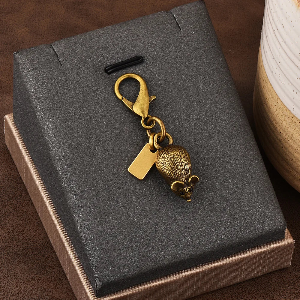 Fashion Bear Cherry Letter C Flower Keychains For Women Metal Y2K Exquisite Bag Pendant Car Key Ring Jewelry Gift Accessories