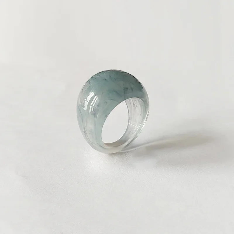 Exaggerated Creative Rings Acrylic Resin Rings for Woman Girls y2k Fashion Jewelry Accessories Party Dress Jewelry mens rings