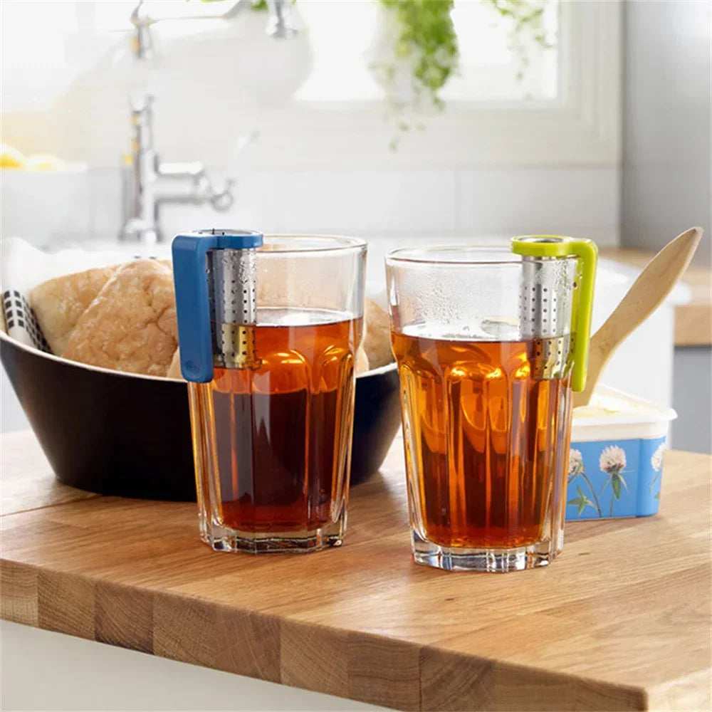 Stainless Steel Tea Infuser Kitchen Accessory Household Use Reusable Metal Makeup Brushes Massage Kitchen Dining Bar Garden